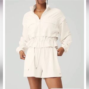 Alo Ready Set Jacket In Ivory